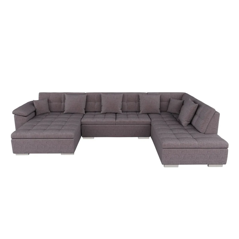 Ecksofa ARIA links taupe