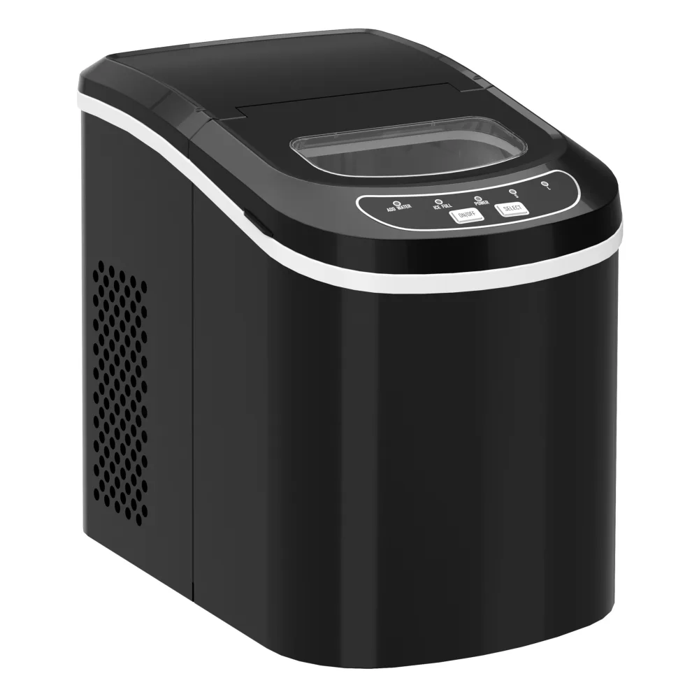 Eiswürfelmaschine schwarz  2.2L - 12 kg / 24 h