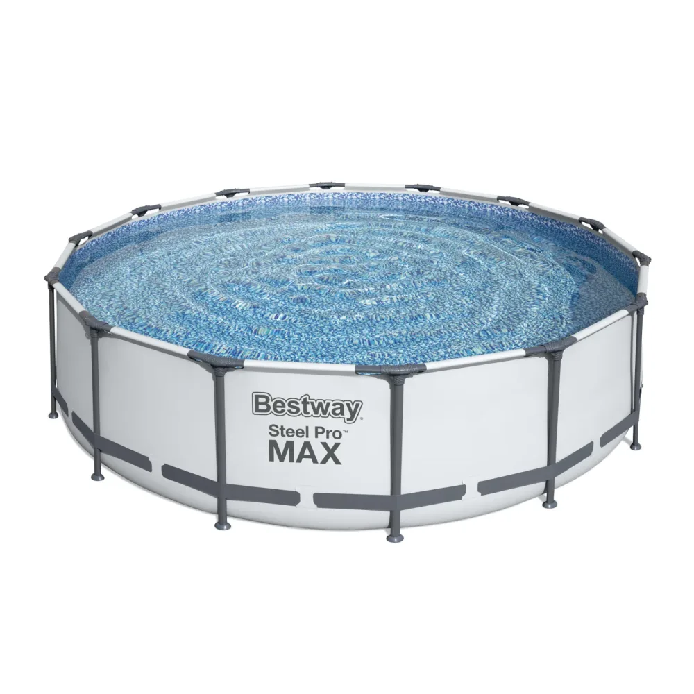 Bestway Pool Komplett-Set hellgrau 427 x 107 cm