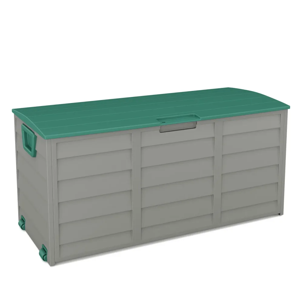Kissenbox Gartenbox grün/grau