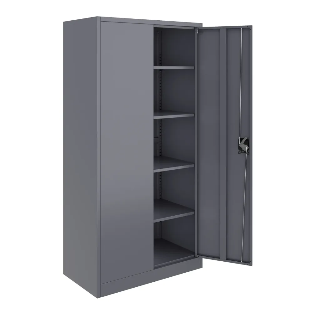 Aktenschrank mit 5 Böden 90 x 180 cm anthrazit