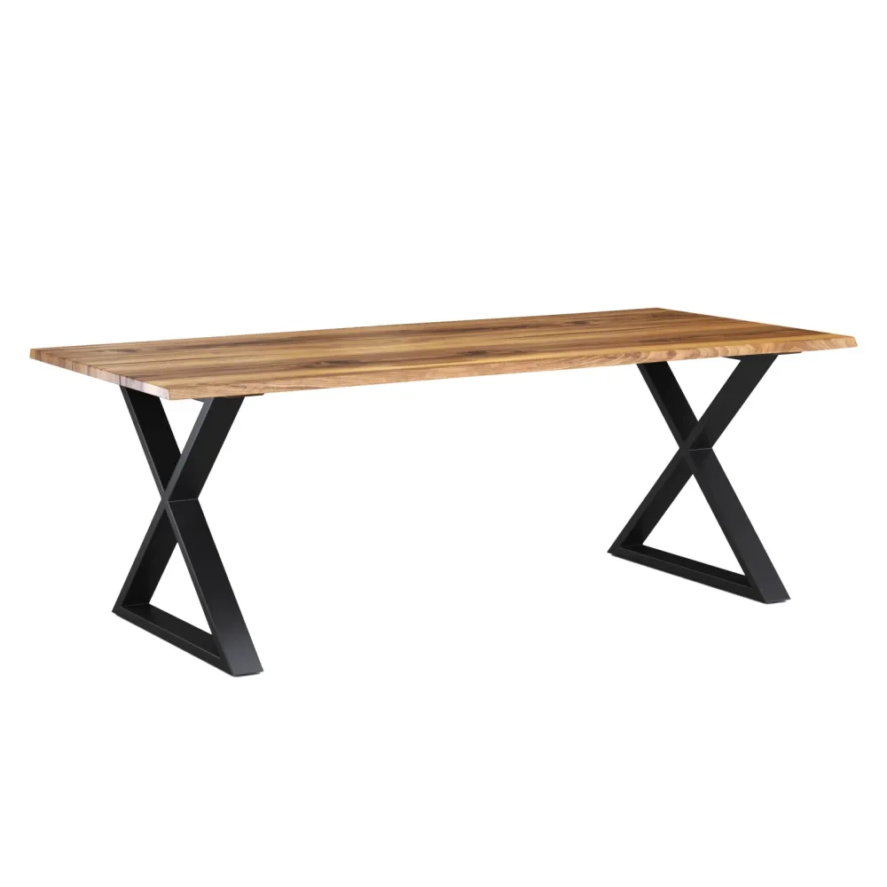 Esstisch Holz ACACIA X-Fuss 178 x 90 cm