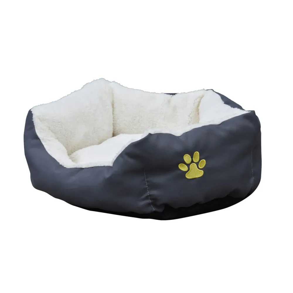 Hundebett Katzenbett PFÖTCHEN M grau