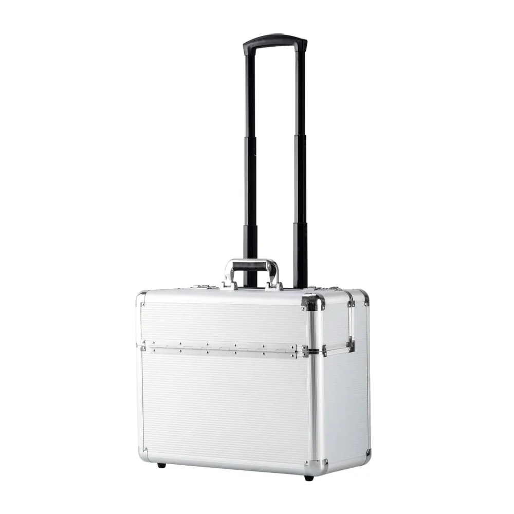 Aktenkoffer Trolley silber