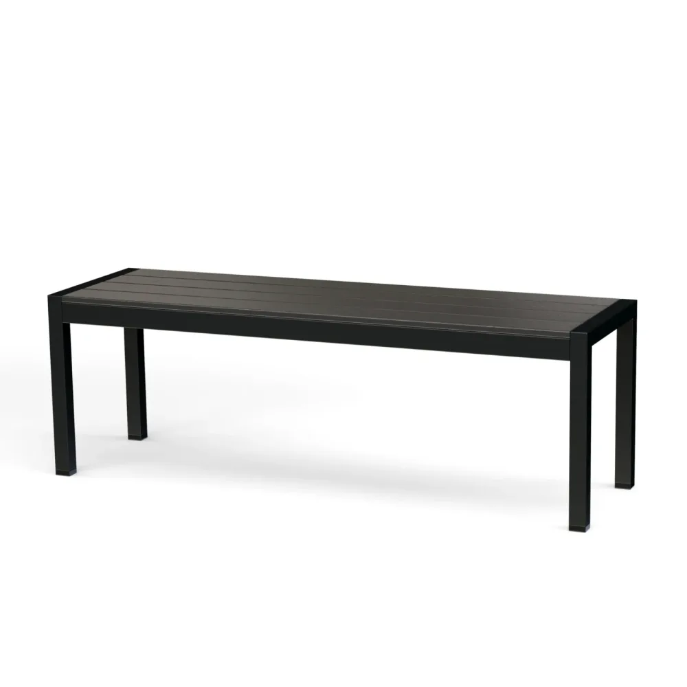 Gartenbank RIVI 135 cm schwarz