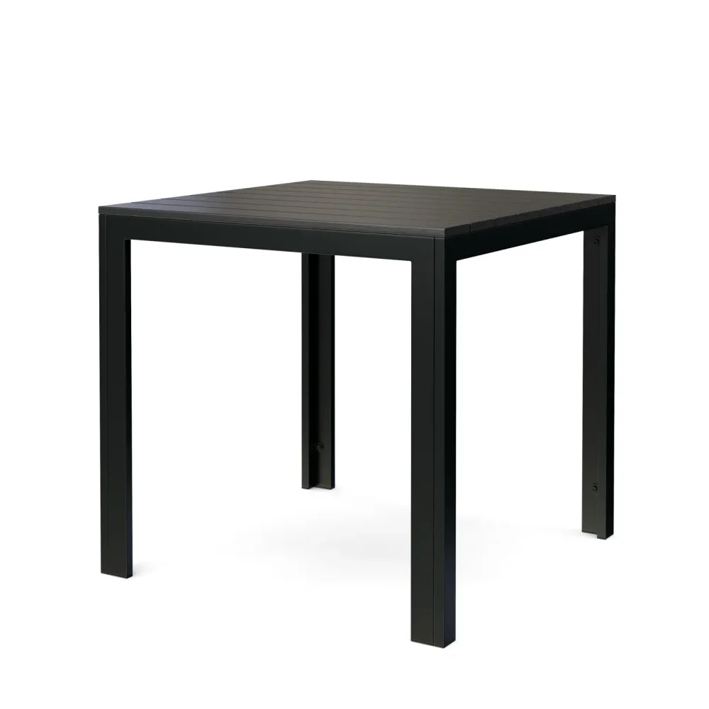 Gartentisch NELI 80 x 80 cm schwarz