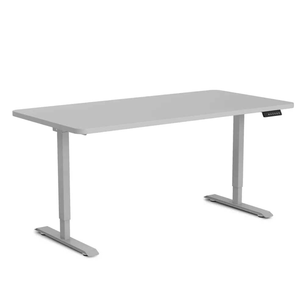 Stehpult elektrisch PREMIUM grau 140 x 70 cm