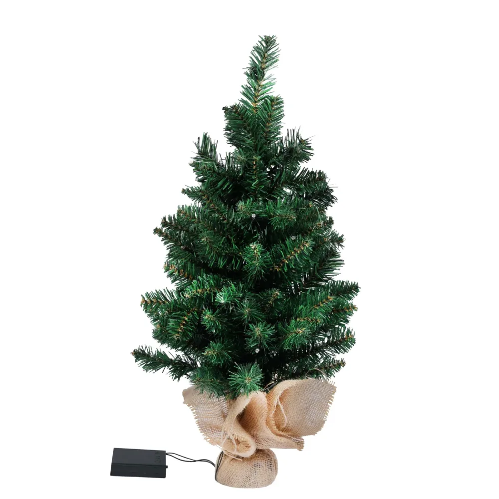 Künstlicher Weihnachtsbaum 60 cm mit Lichterkette