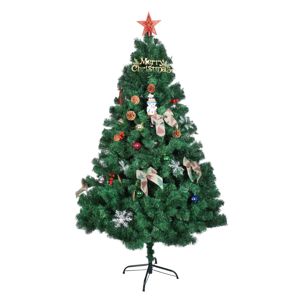Künstlicher Weihnachtsbaum 180 cm geschmückt
