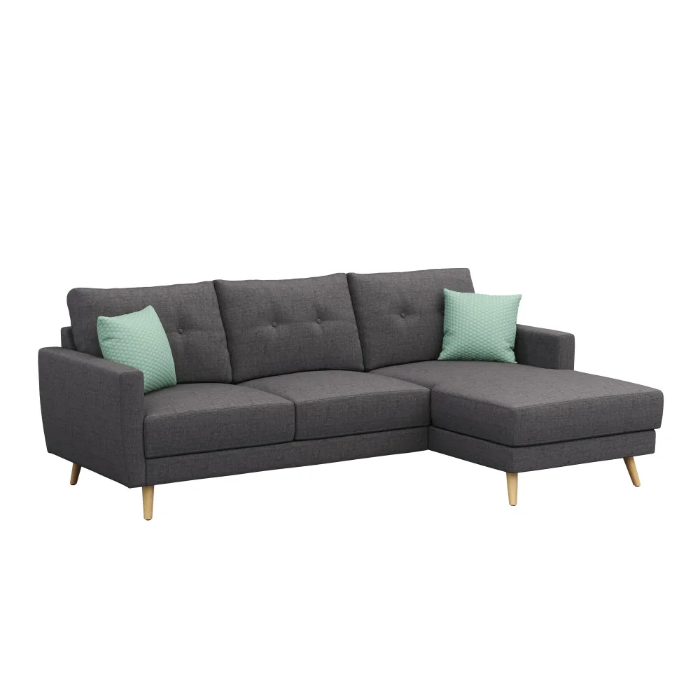 Ecksofa MANDY rechts anthrazit
