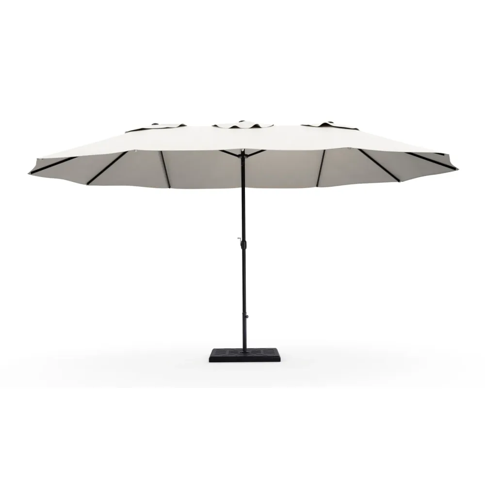 Doppel-Sonnenschirm SOLI 460 x 270 cm weiss