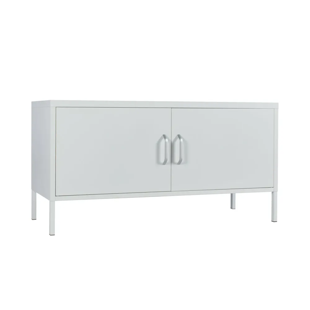 Sideboard Metall KLAUS 115 x 59 cm weiss