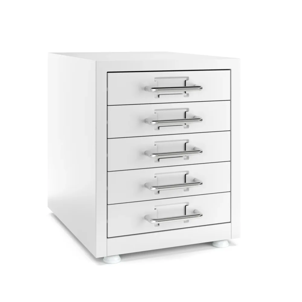 Korpus mit 5 Schubladen weiss