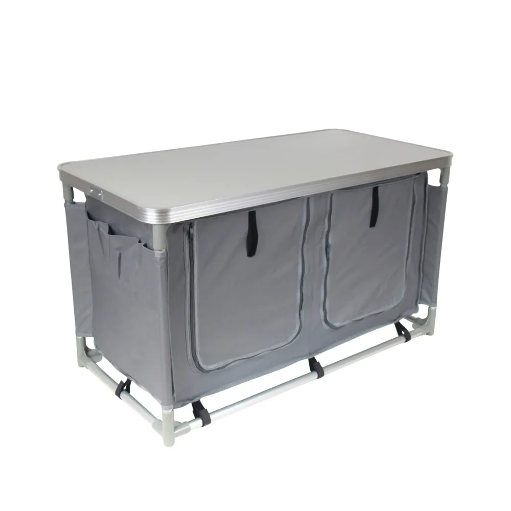 Campingküche grau 97 x 48 x 56.5 cm