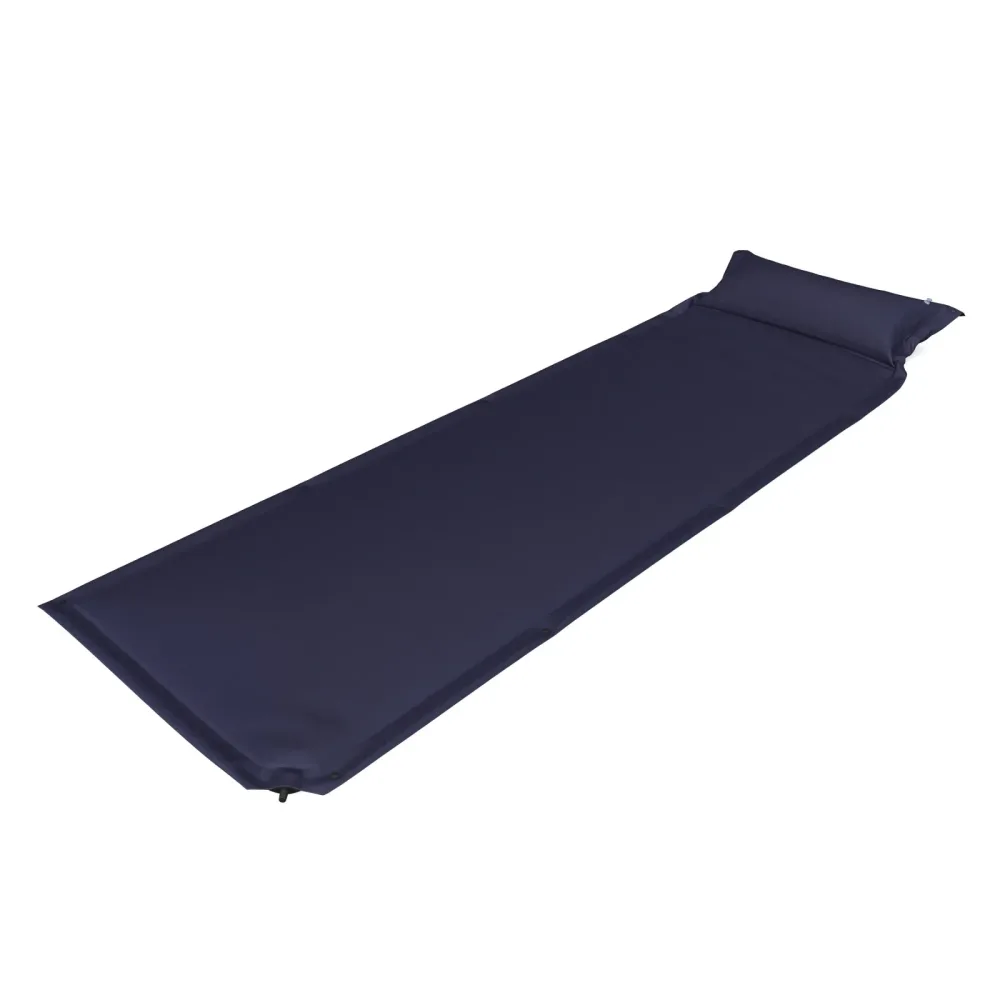 Campingmatte mit Kissen selbstaufblasend 196 x 63 x 3 cm