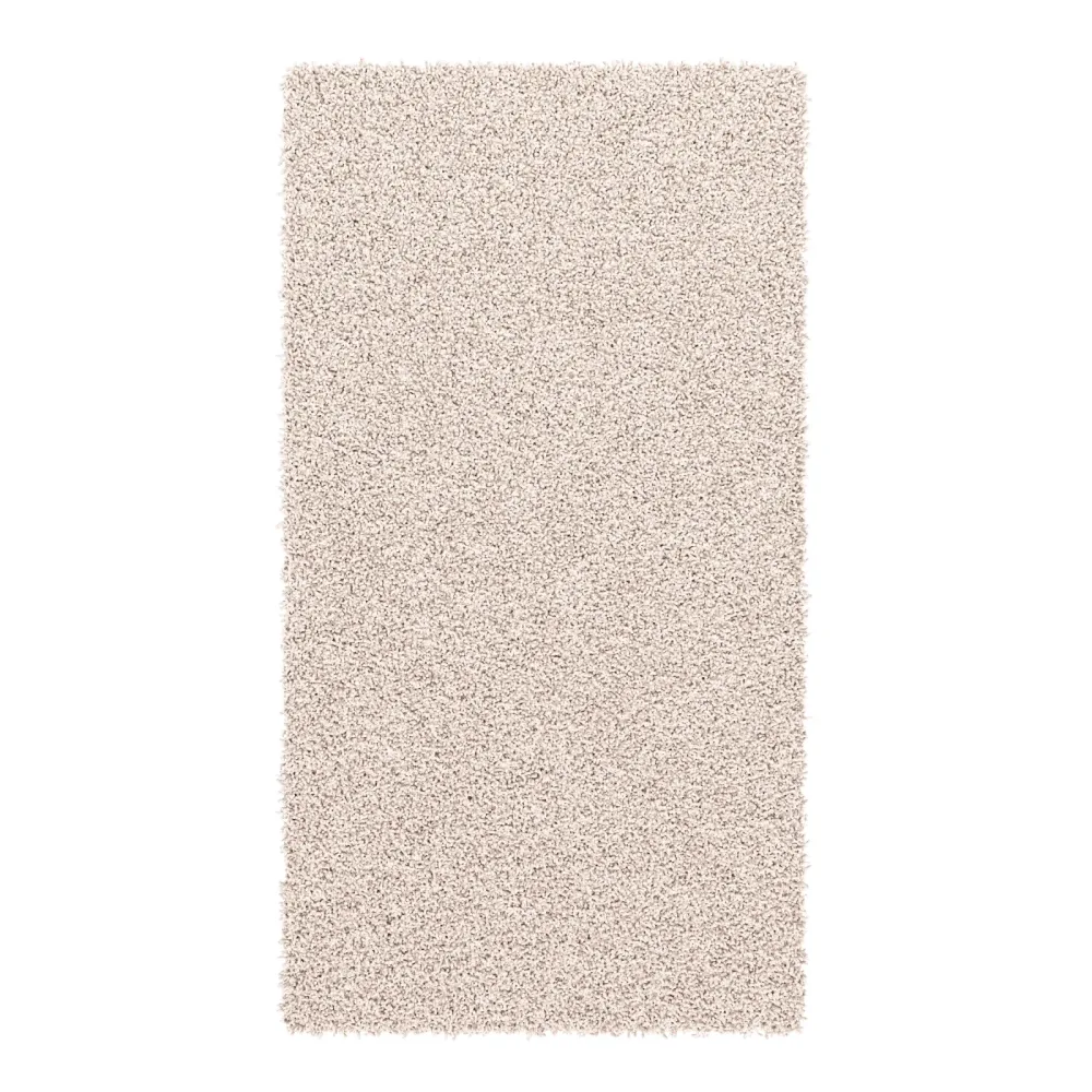 Hochflor Teppich 60 x 110 cm creme