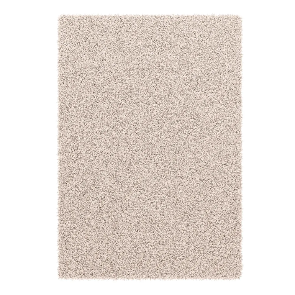 Hochflor Teppich 160 x 230 cm creme
