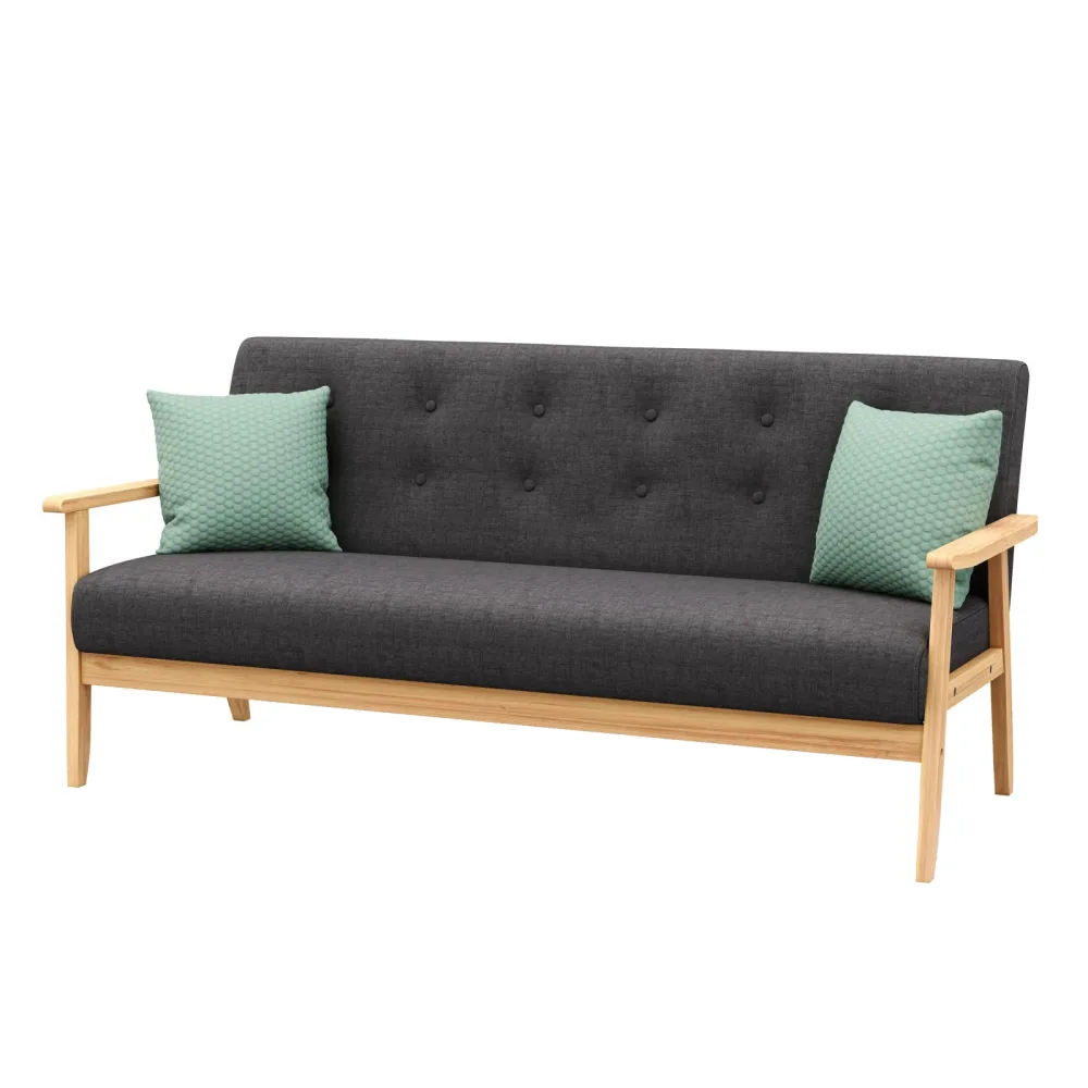 Sofa EDDY 3-Sitzer anthrazit