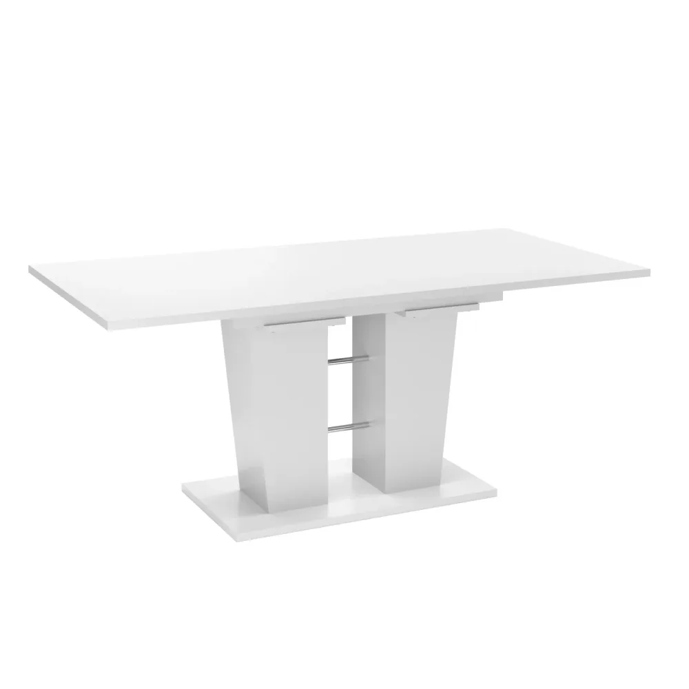 Esstisch ausziehbar VICTORIA 140/180 x 90 cm weiss