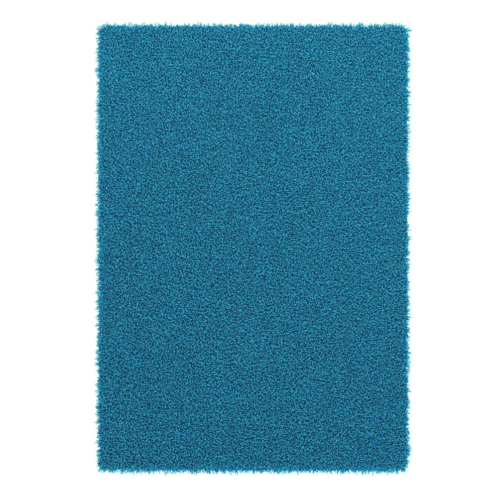 Hochflor Teppich 200 x 290 cm türkis