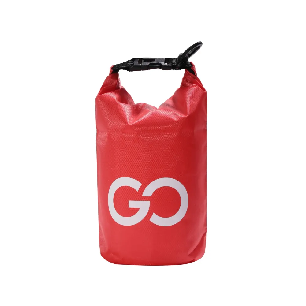 Dry Bag Tasche mit Handyfach rot 2L
