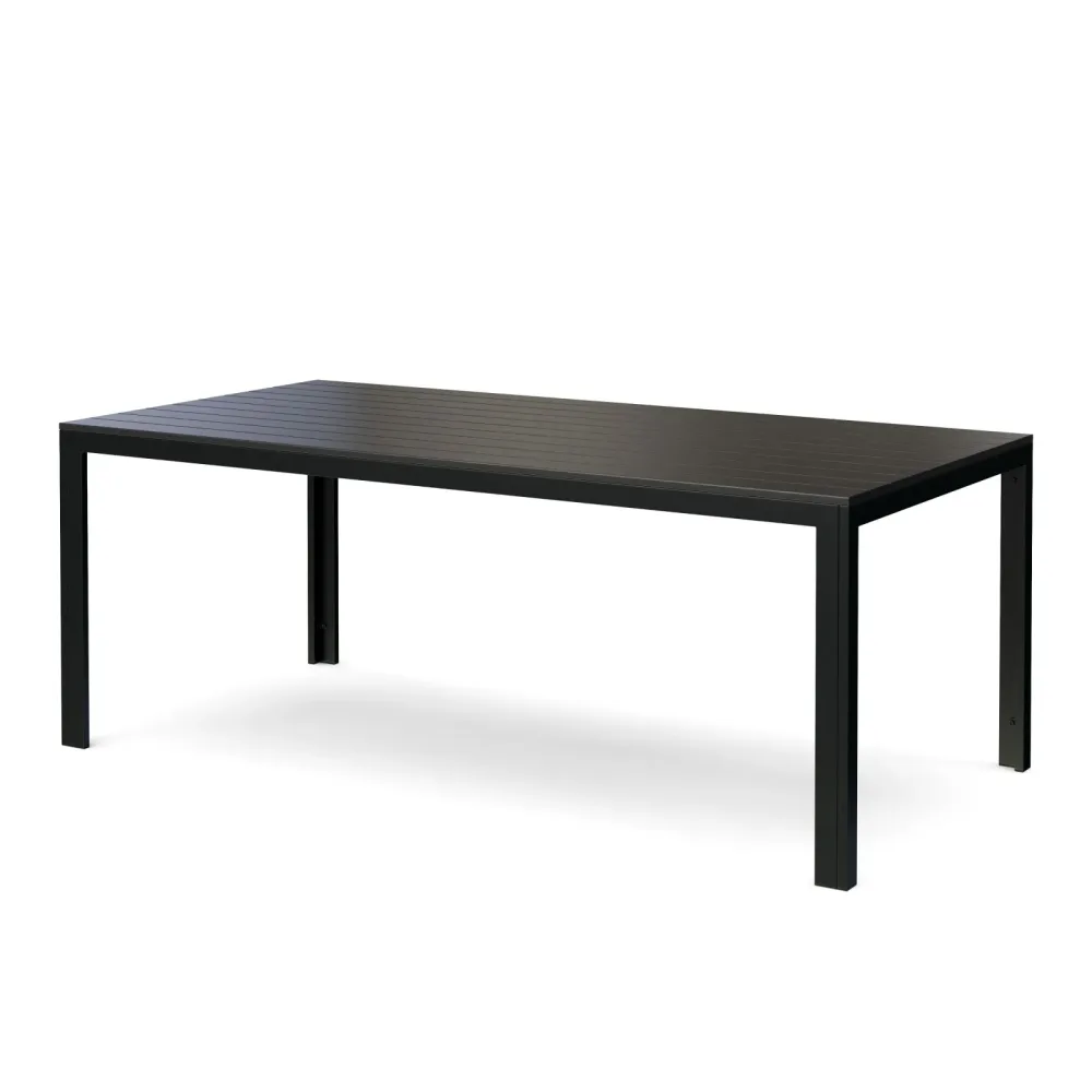 Gartentisch KAVO 200 x 100 cm schwarz