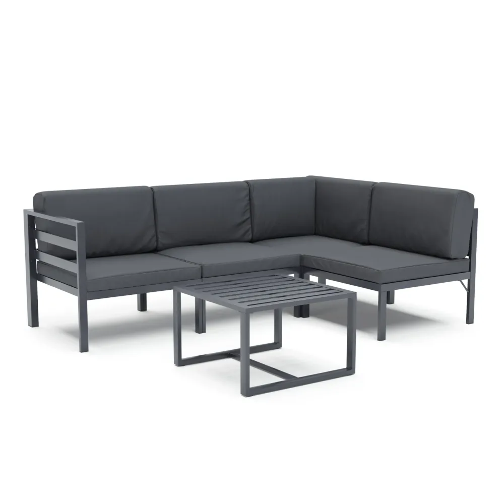Lounge SAMBIA 5-teilig anthrazit