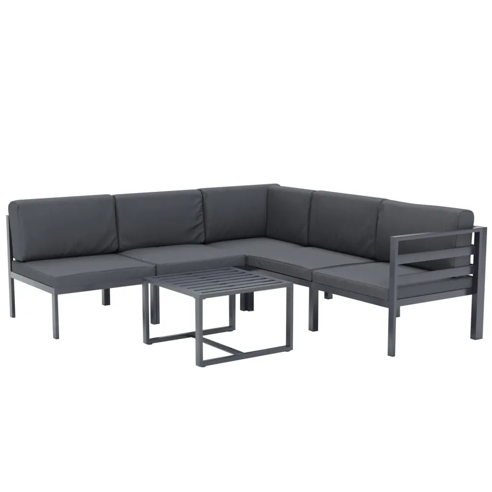 Lounge SAMBIA 6-teilig anthrazit