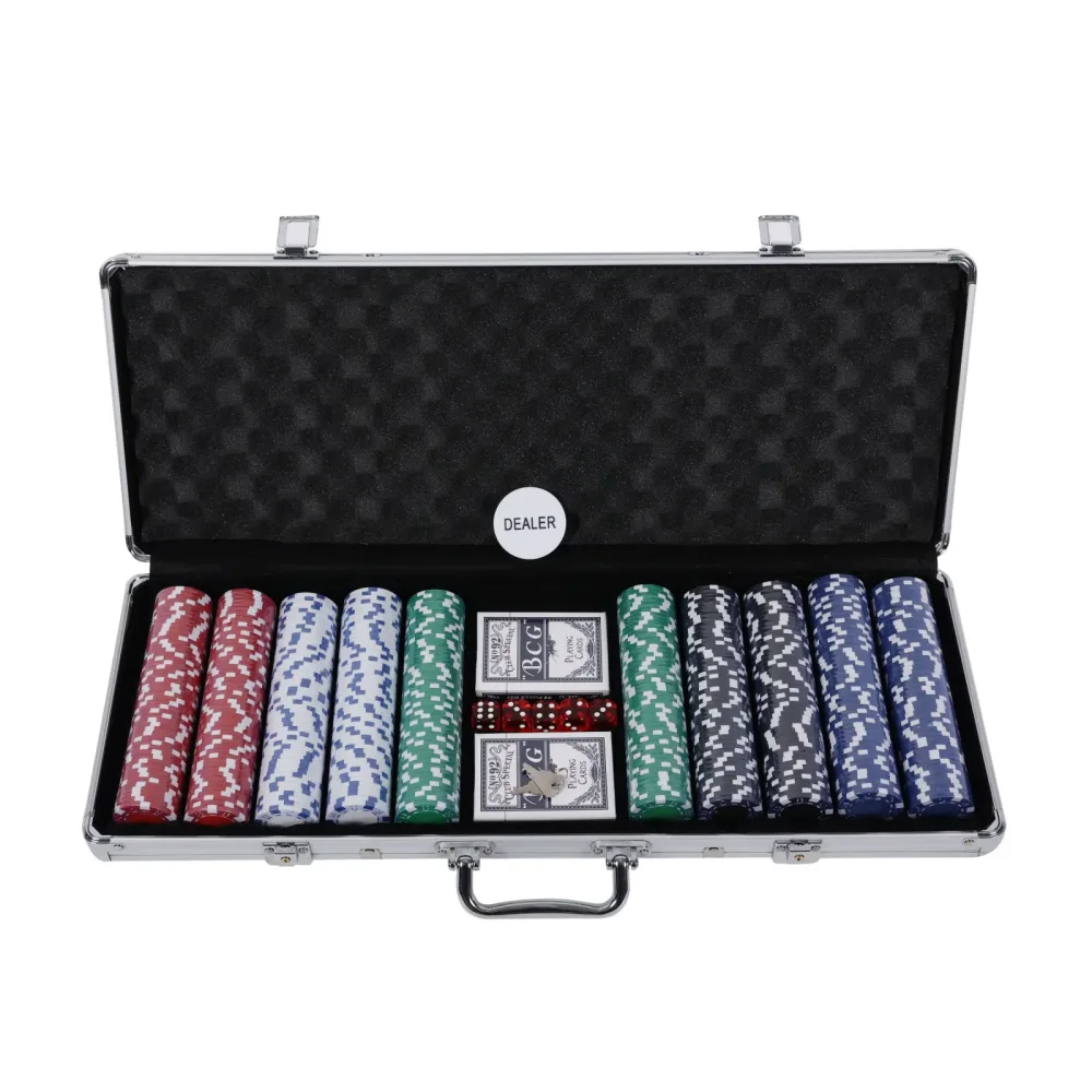 Pokerkoffer mit 500 Chips