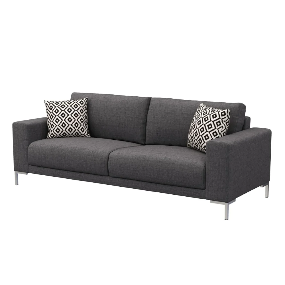 Sofa NOREEN 2-Sitzer anthrazit