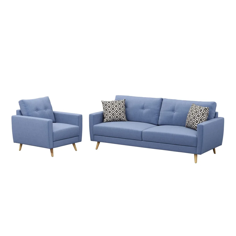 Sofa Set MANDY blau