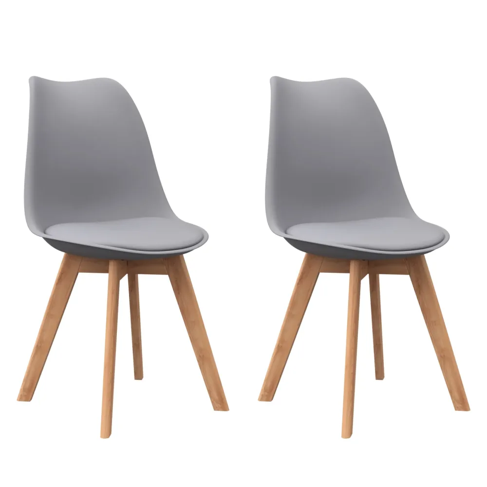 Esszimmerstuhl AMELIA 2er Set grau