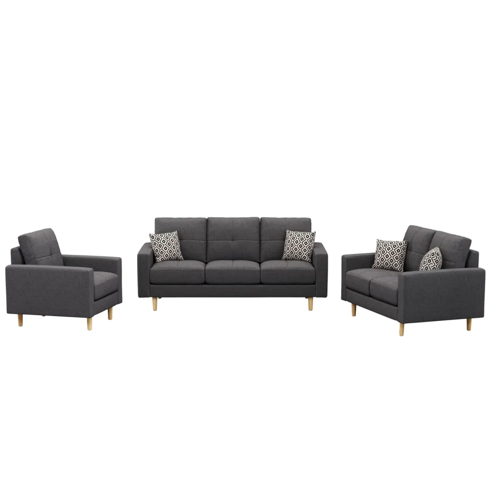 Sofa Set KAILY anthrazit