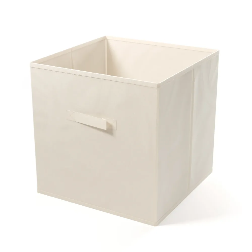 Aufbewahrungsbox 33 x 33 cm 2er Set beige