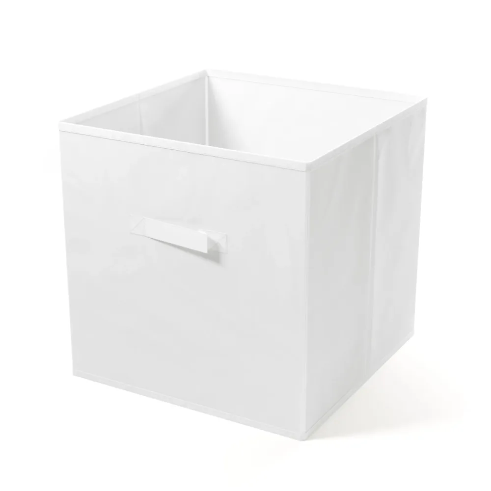 Aufbewahrungsbox 33 x 33 cm 2er Set weiss