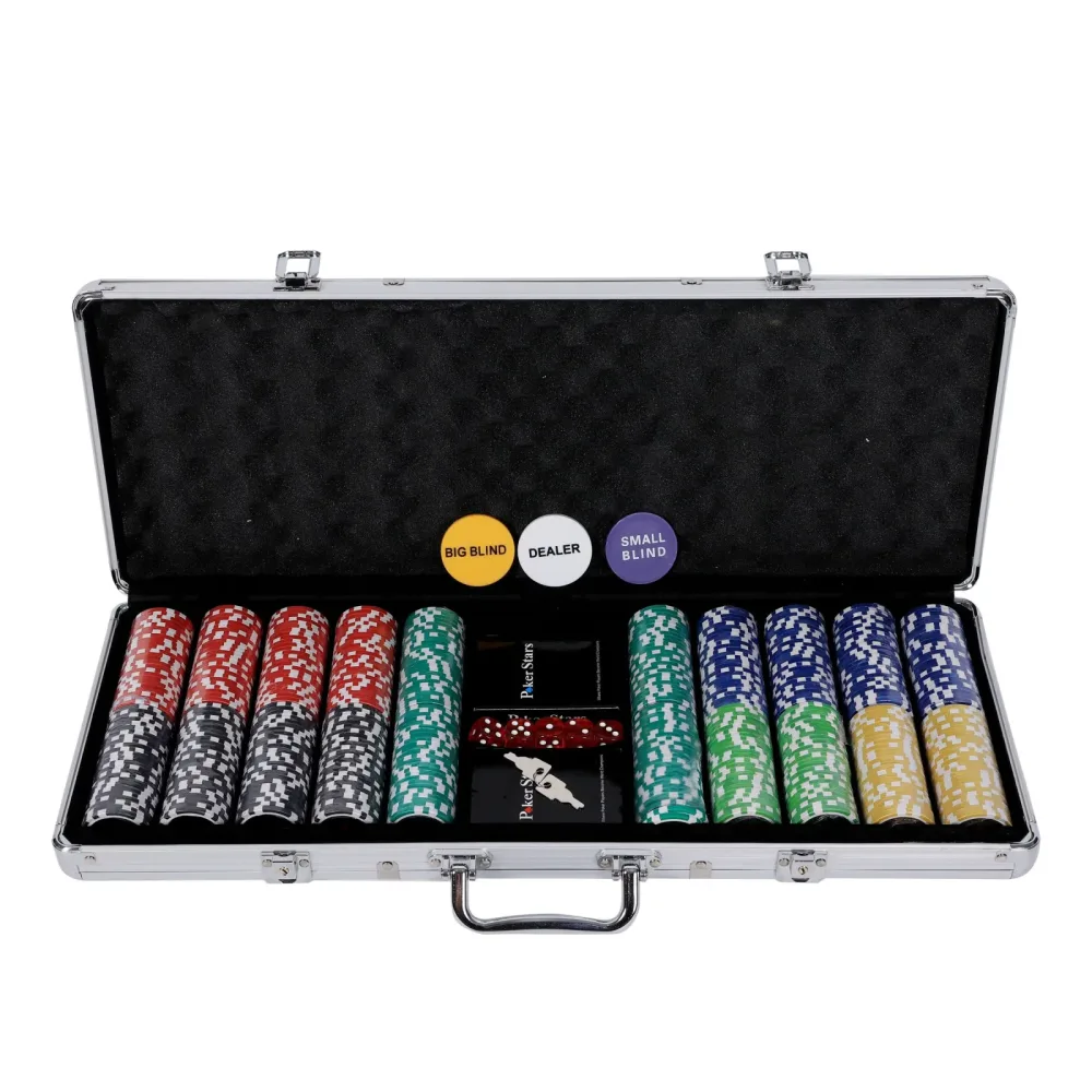 Profi Pokerkoffer mit 500 Chips