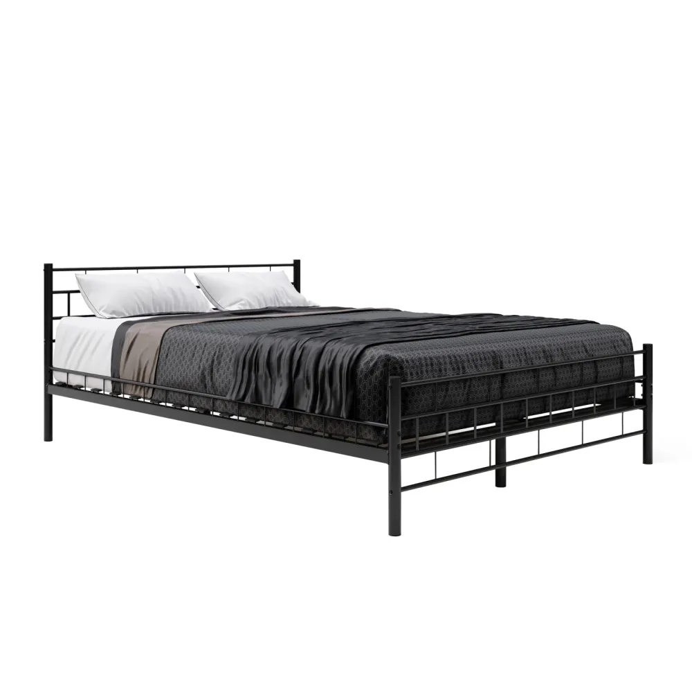 Metallbett CIEL 140 x 200 cm schwarz