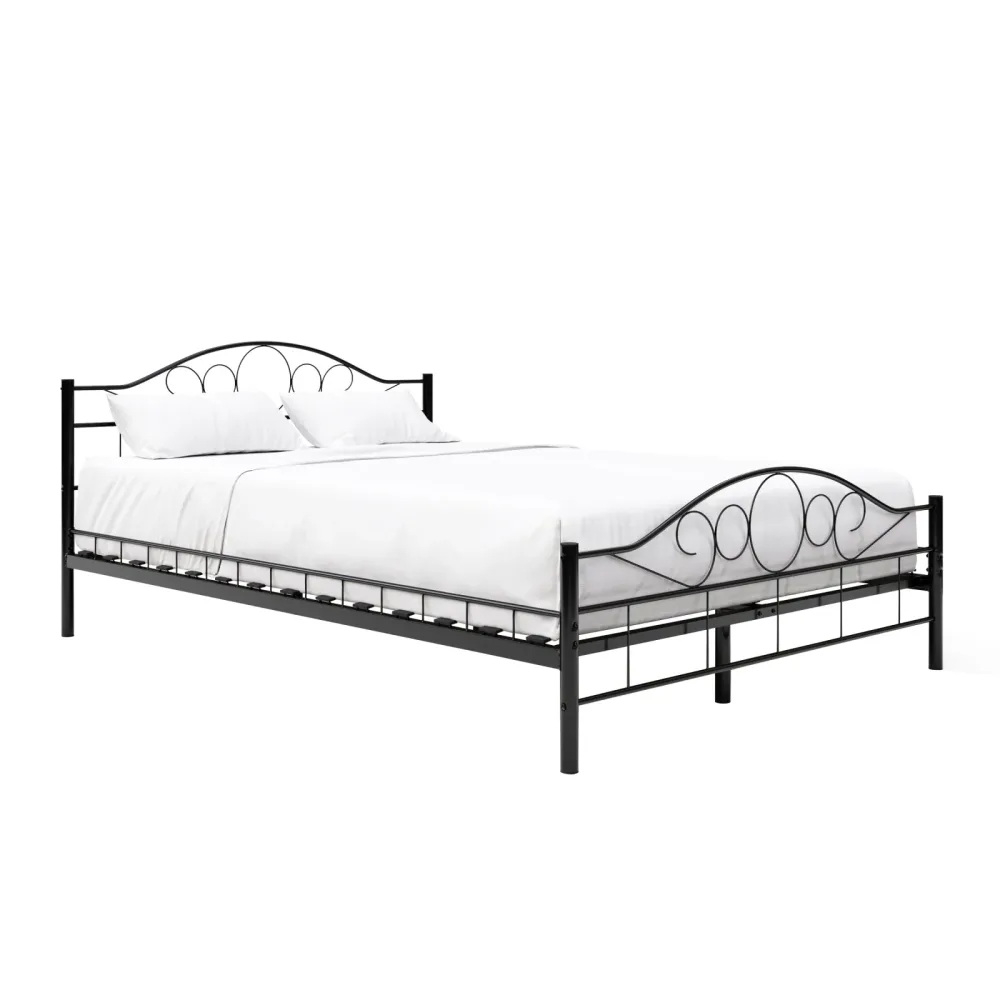 Metallbett AURELIE 140 x 200 cm schwarz