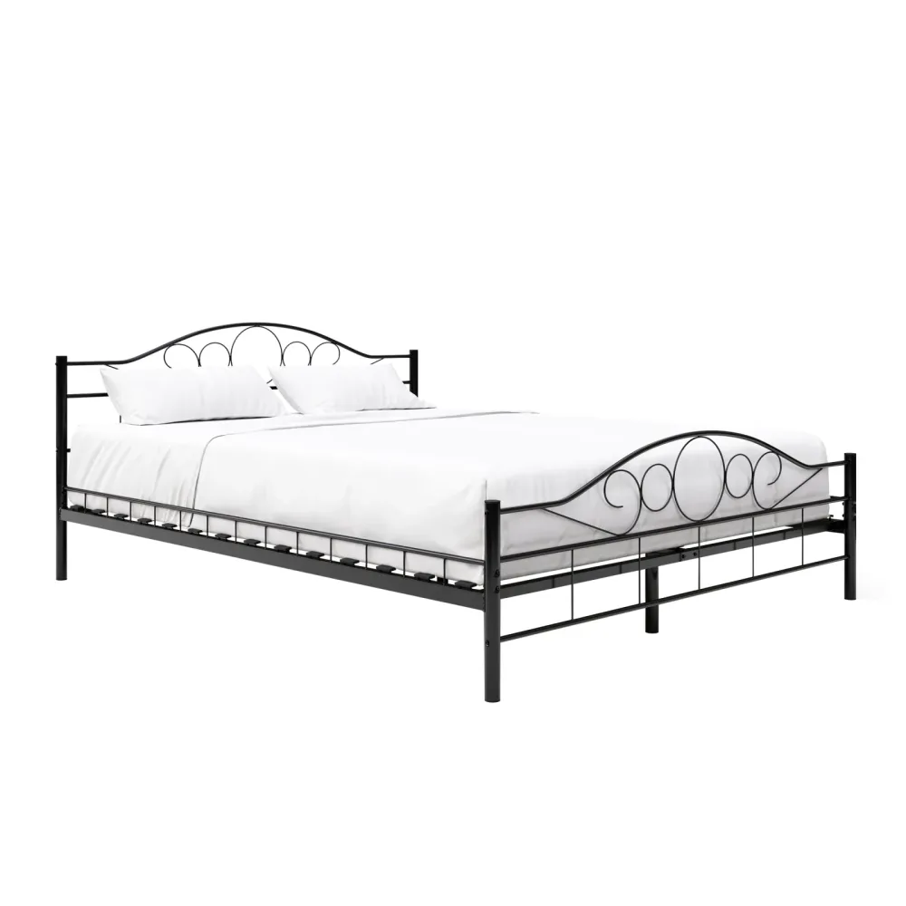 Metallbett AURELIE 160 x 200 cm schwarz