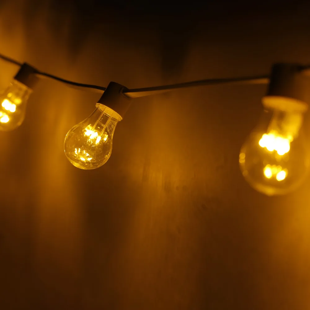 LED Lichterkette 10 Glühbirnen warmweiss