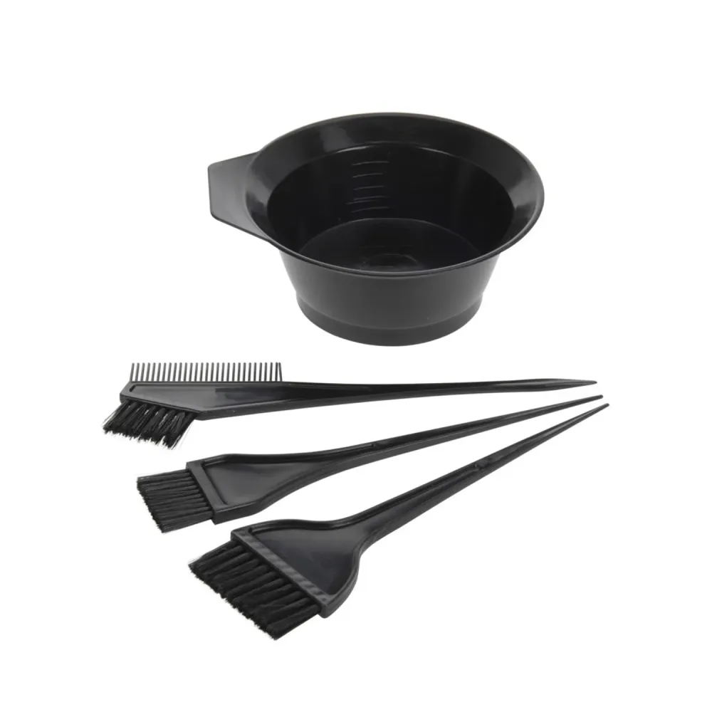 Haarfärbeset 4-teilig schwarz