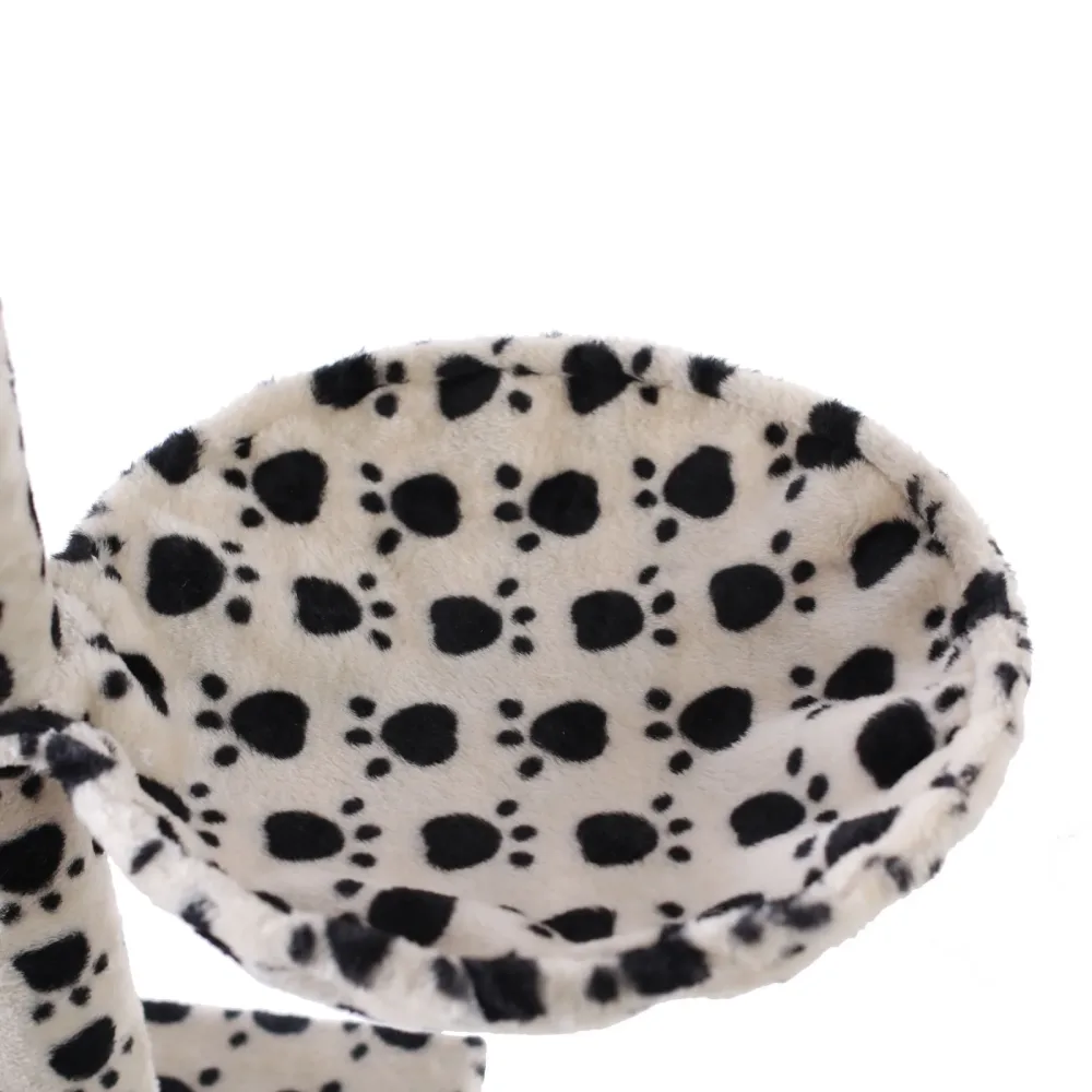 Körbchen für Katzenbaum 2er Set mit Pfoten 40 cm