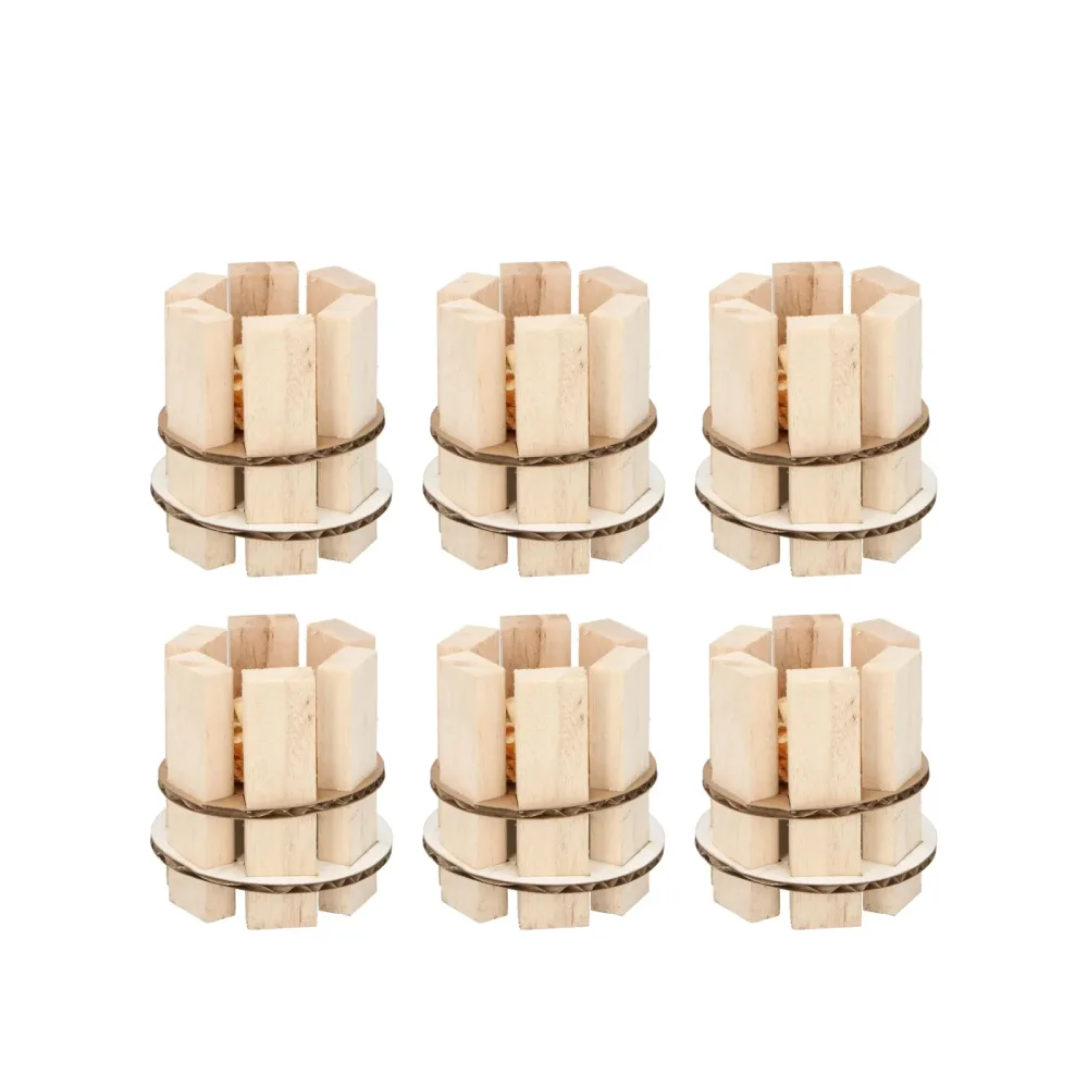 Anzündhilfe aus Holz 6er Set
