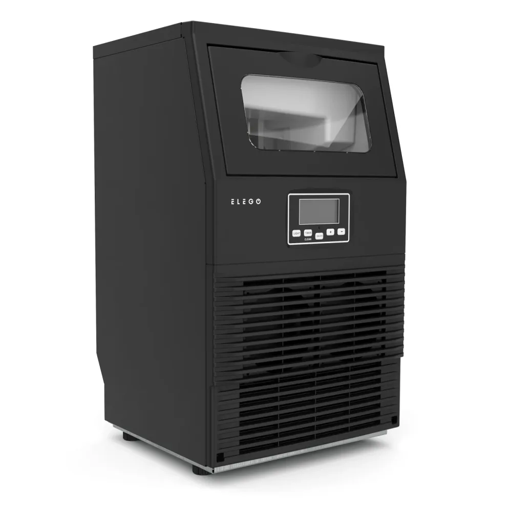 Eiswürfelmaschine schwarz 38 kg / 24 h