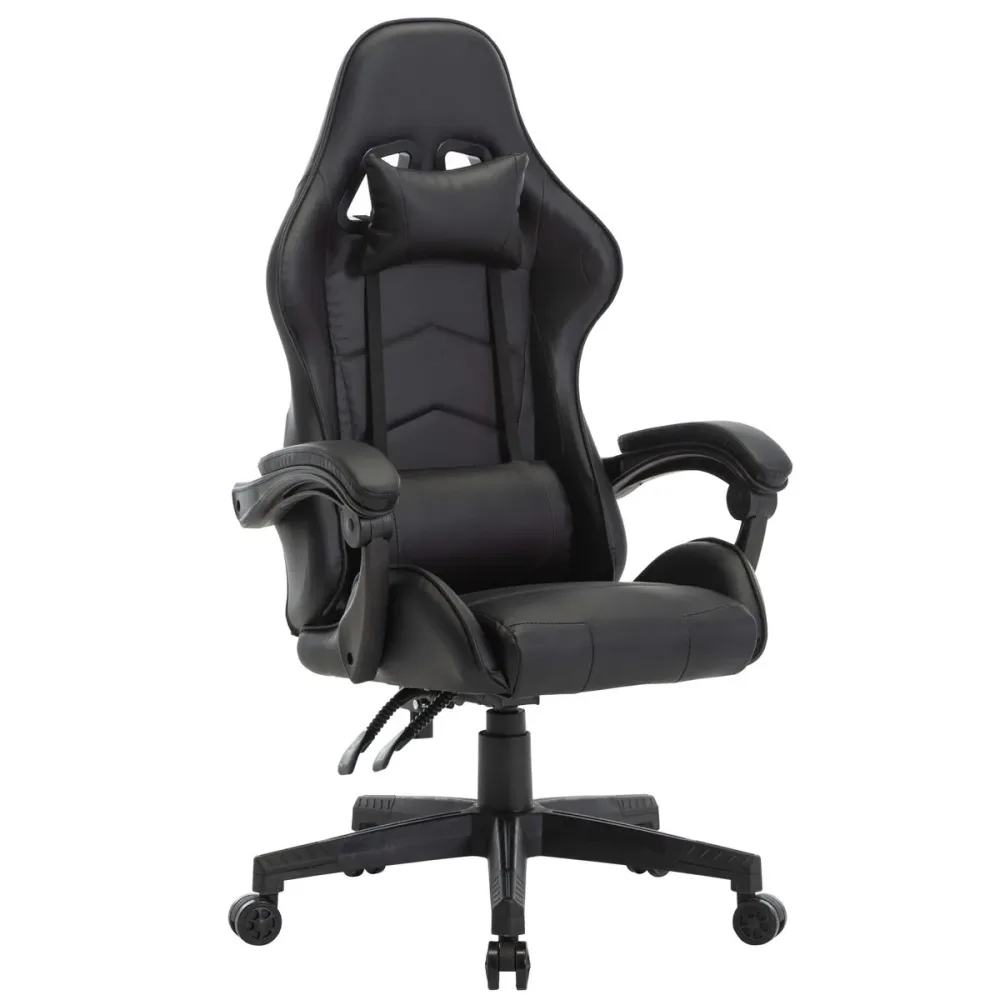 Gamingstuhl Bürostuhl Leder THUNDERBOLT schwarz