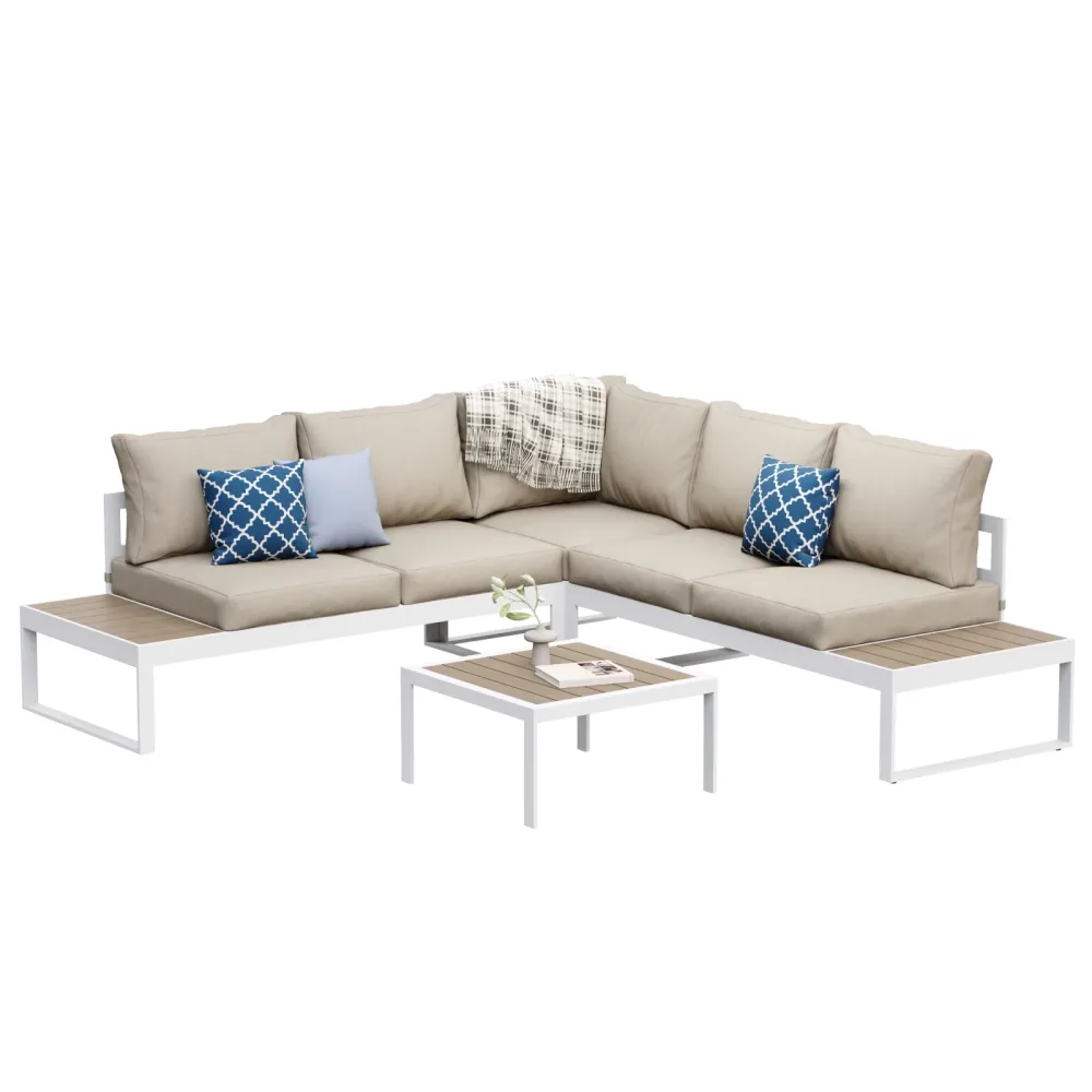 Lounge CAMILA beige/weiss/braun