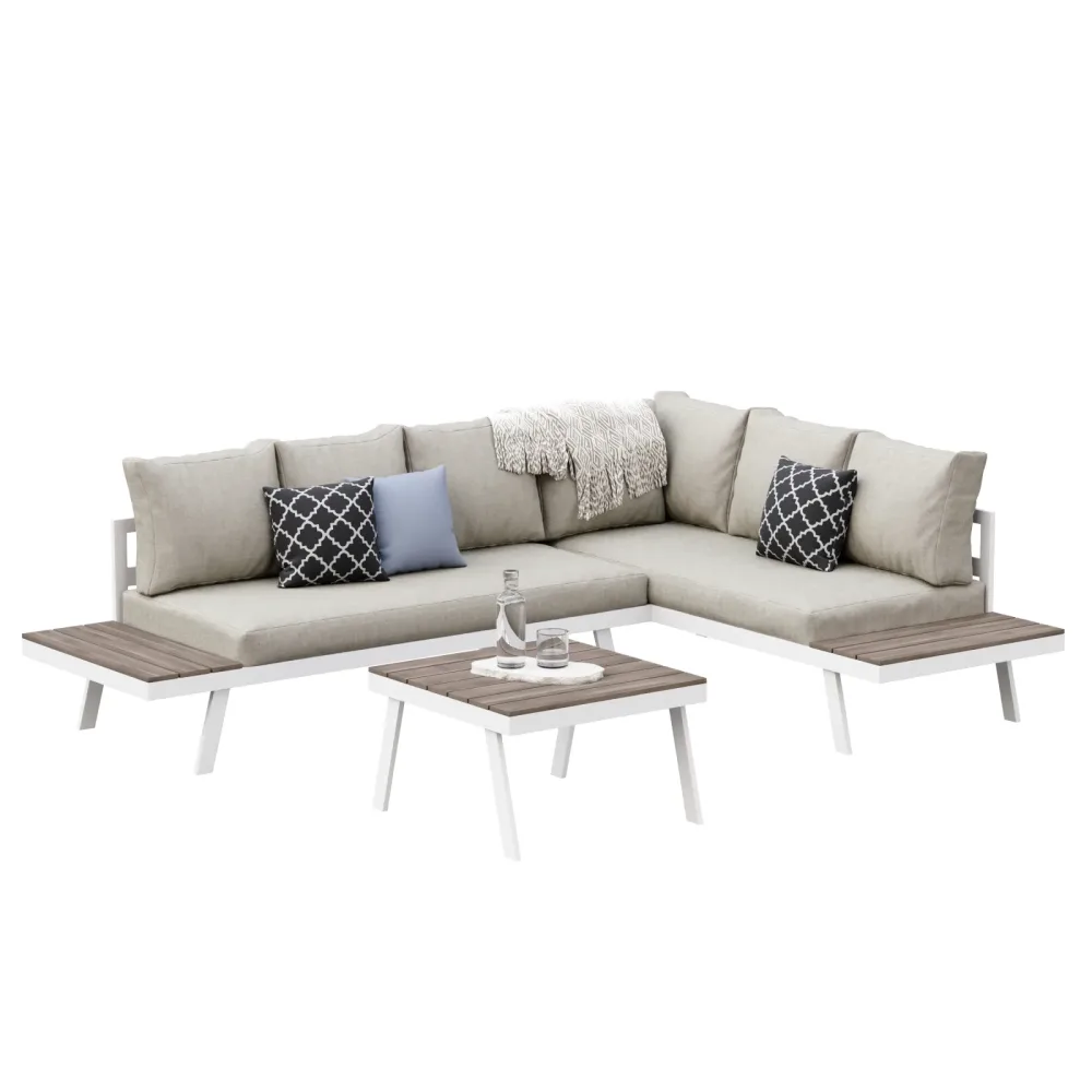 Lounge PHILOMEA beige/weiss
