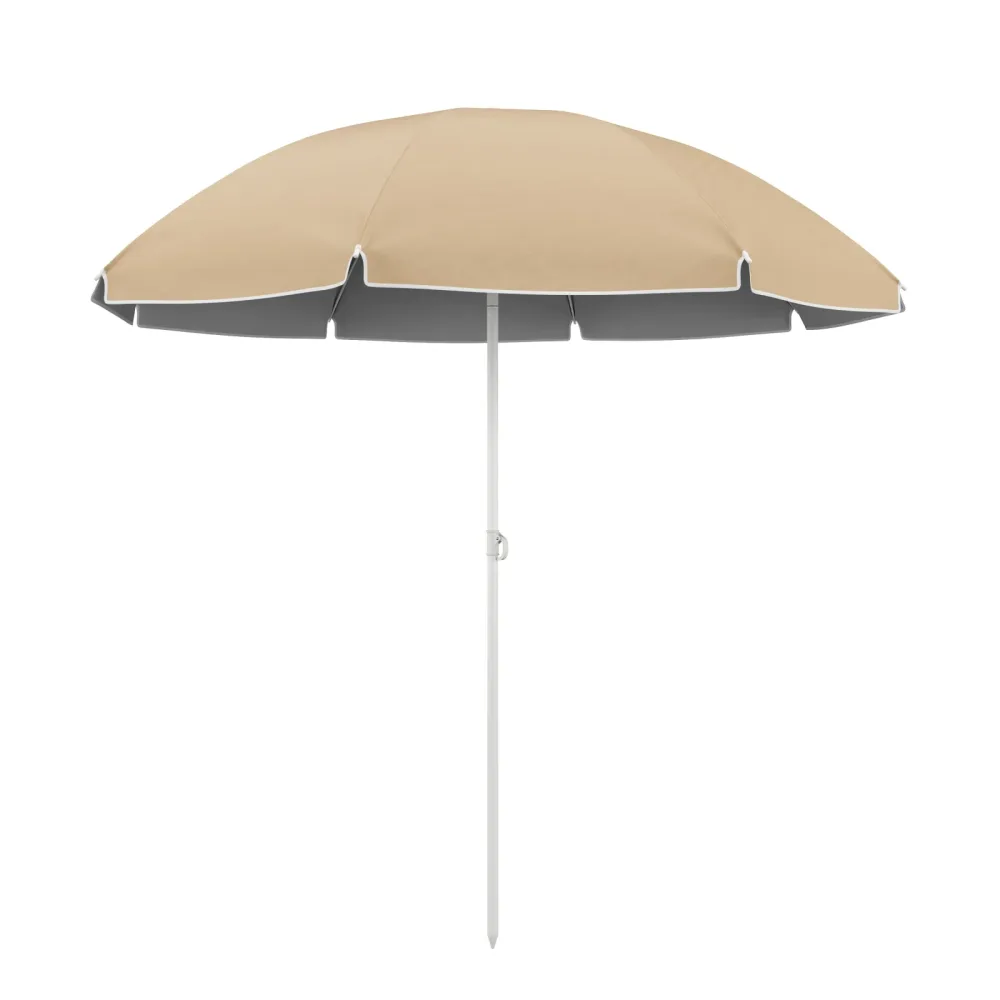 Sonnenschirm Strandschirm PAL 180 cm hellbraun