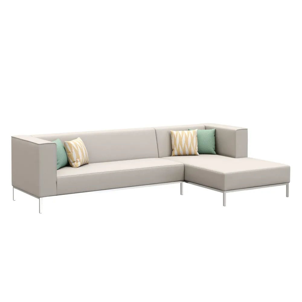 Ecksofa ALEXANDER rechts beige