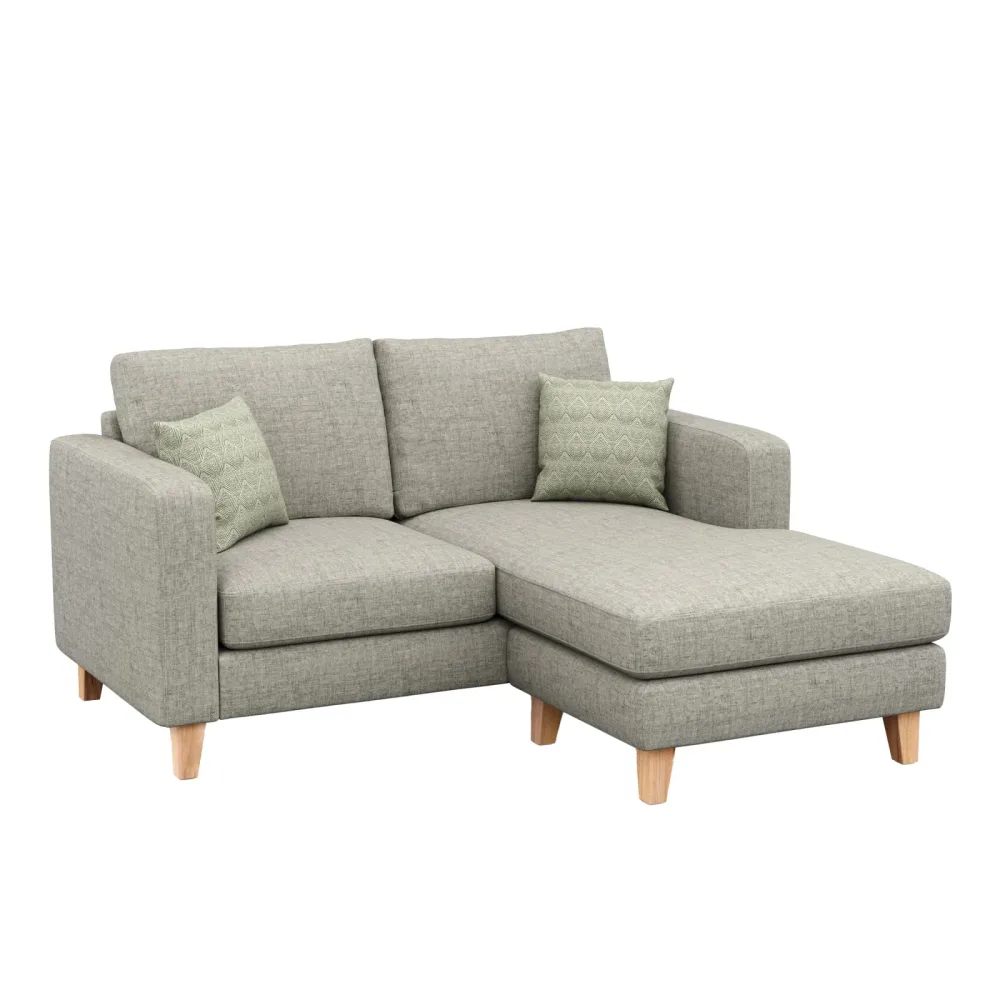 Ecksofa NOLAN rechts grau
